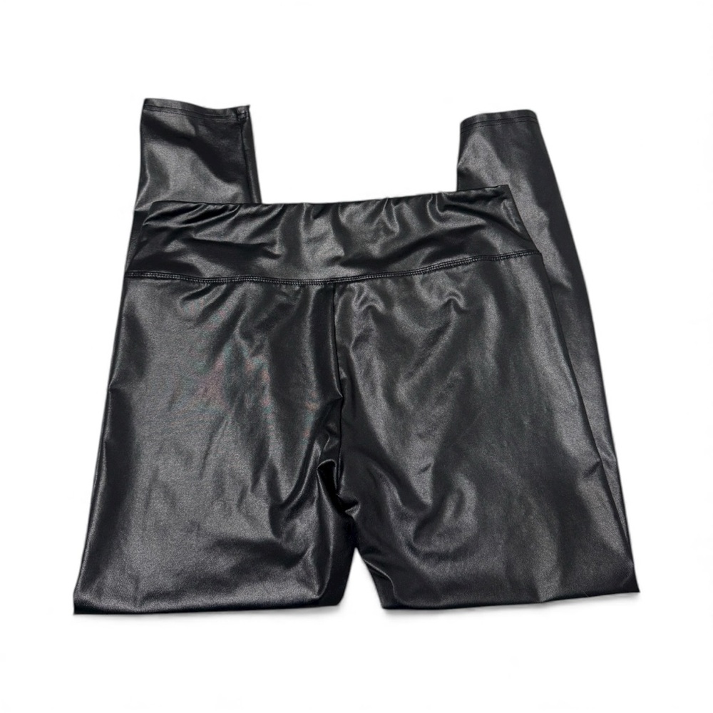 Wild Fable Shiny Black Leggings Women’s Large Leather-Look - Picture 2 of 4